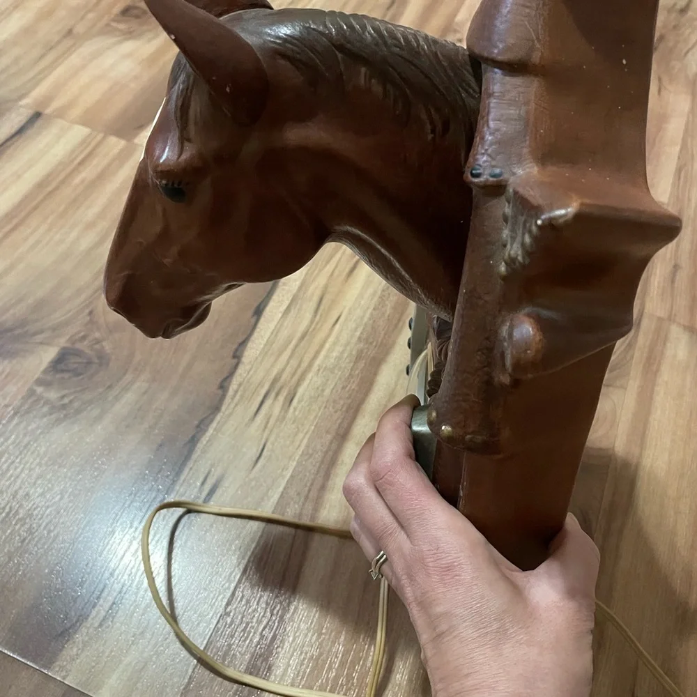 VTG 1975 Cermanic Horse Head Clock